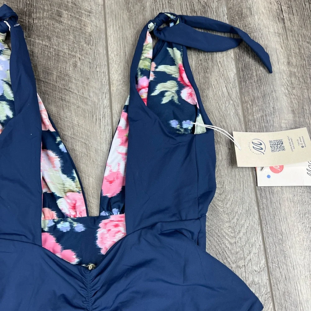 Maaji Navy Reversible One‎ Piece Swimsuit